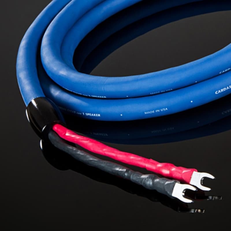 close up clear beyond speaker cable cardas iso bleu dreamaudio