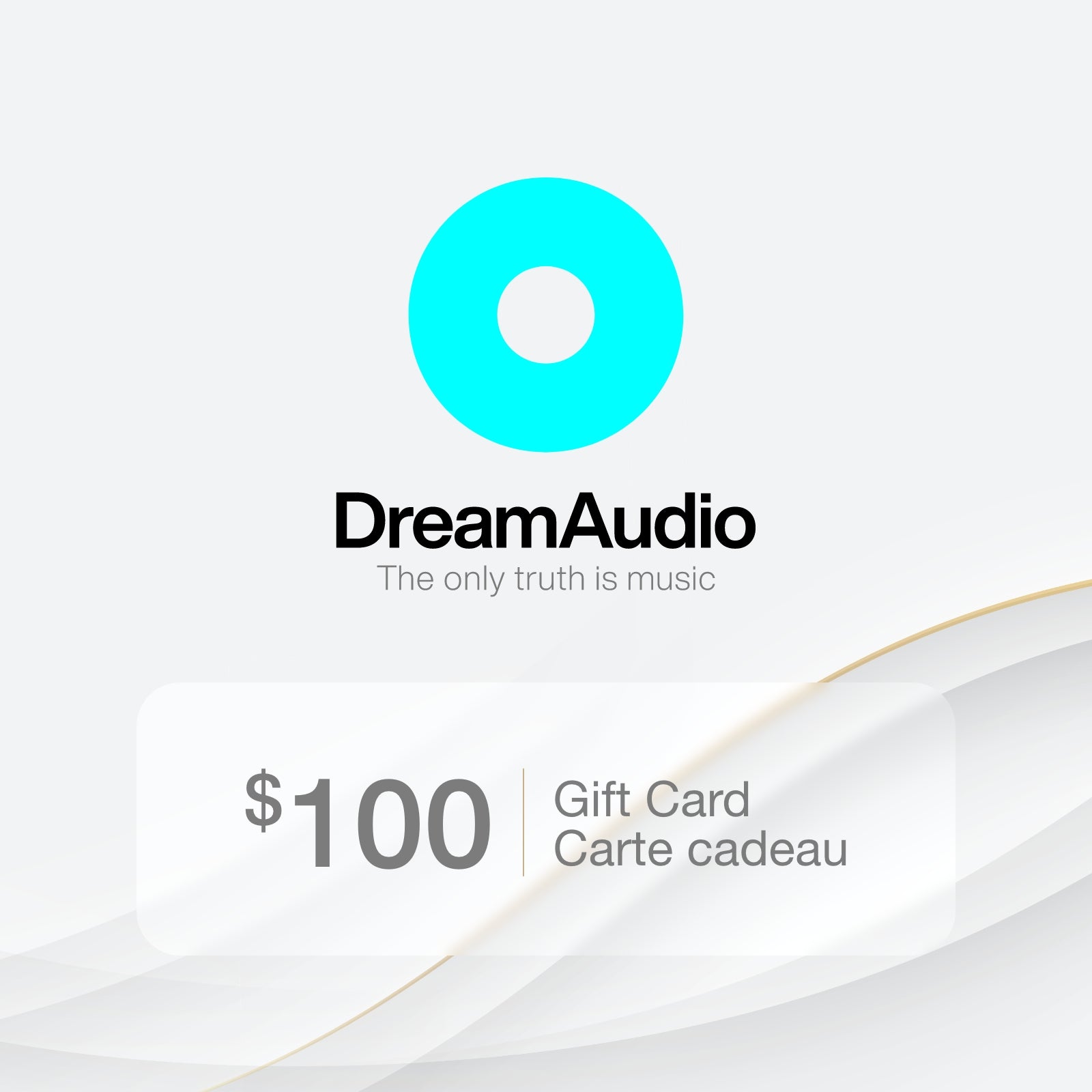 gift card 100 bright side gold dreamaudio