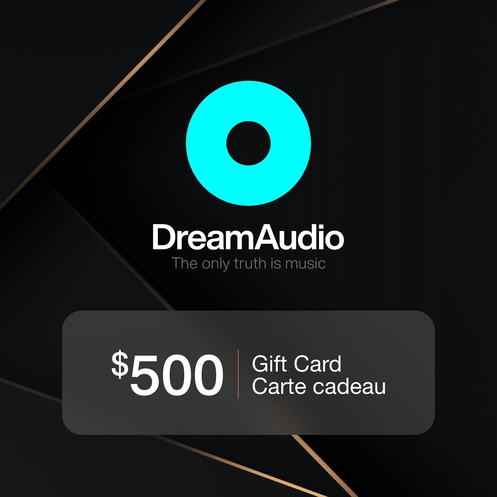 gift card 500 dark side gold dreamaudio