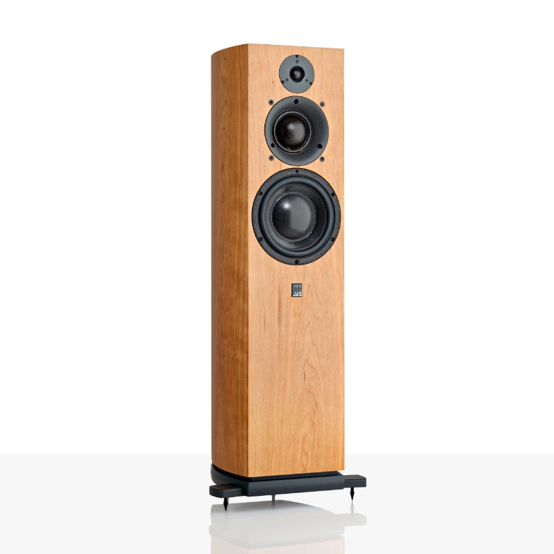 scm40a floorstanding active speakers atc entry series iso no grill cherry