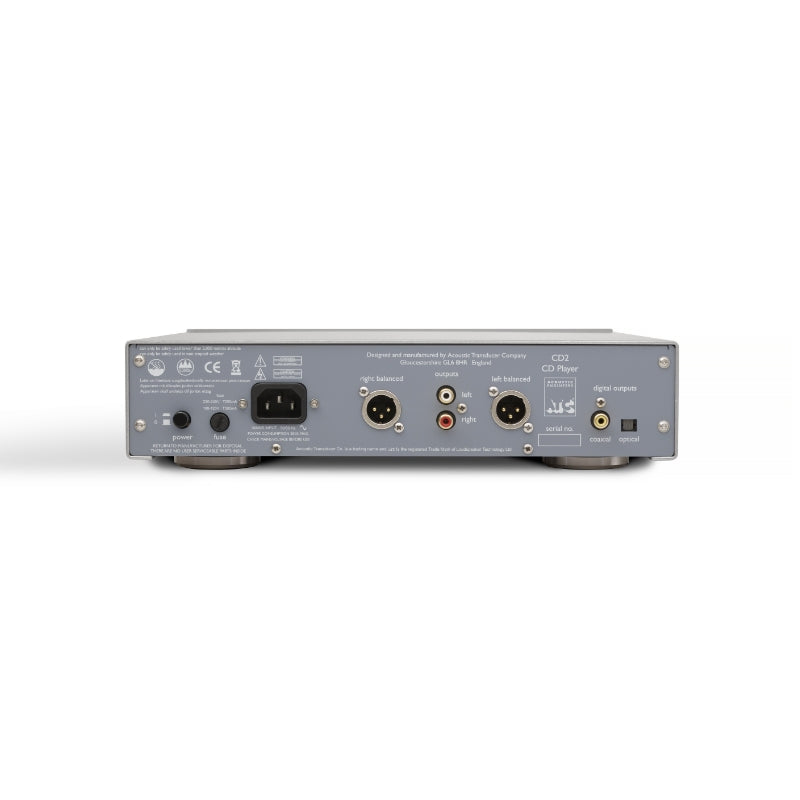 cd2 mk2 cd dac preamplifier atc rear silver