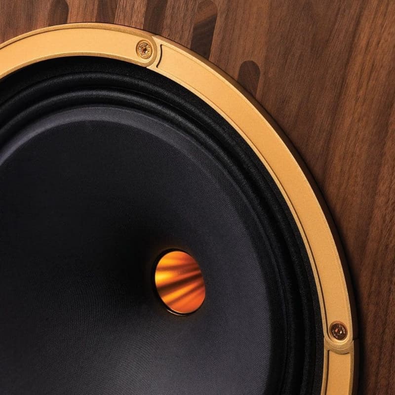 close up kensington gr prestige series loudspeaker tannoy front walnut dreamaudio