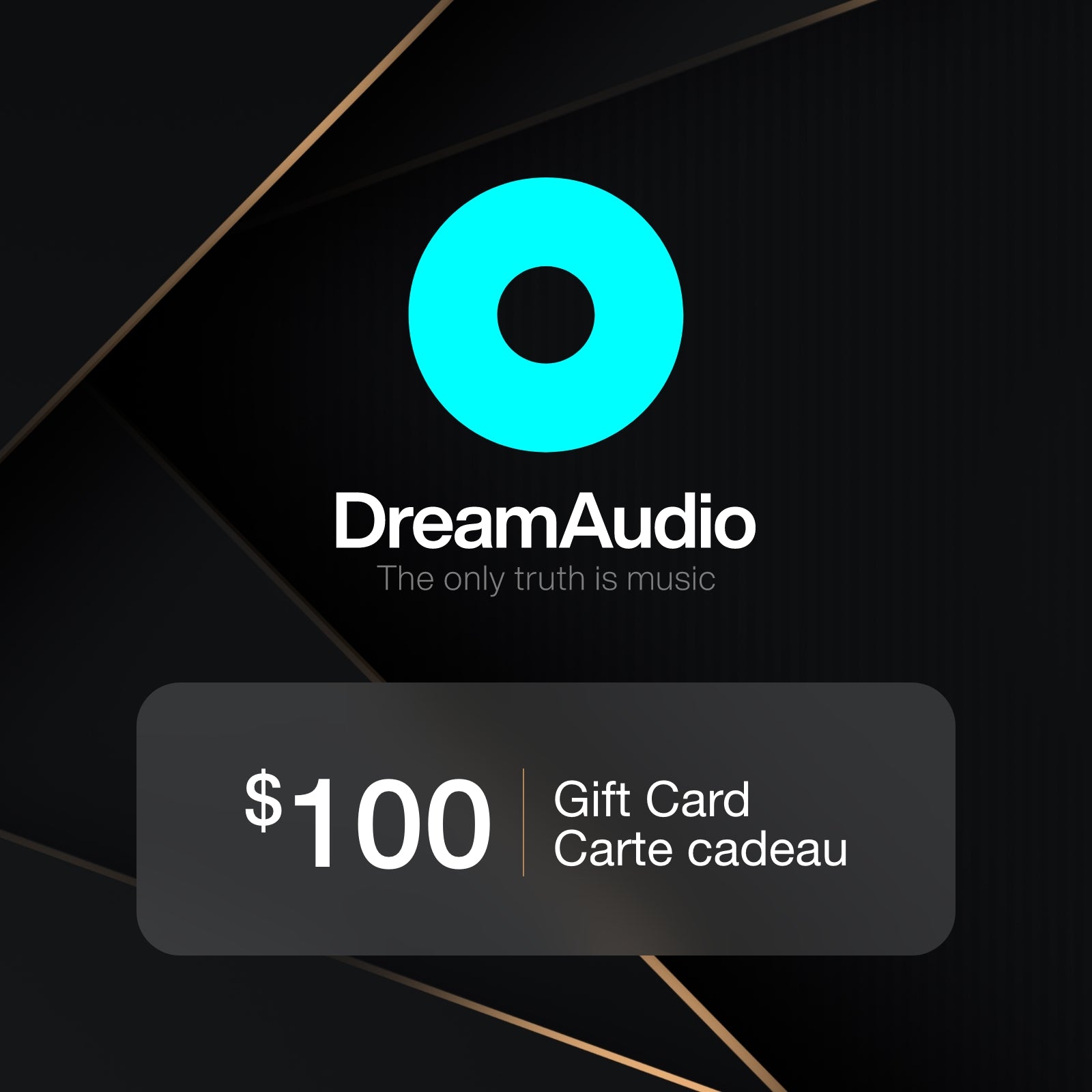 gift card 100 dark side gold dreamaudio