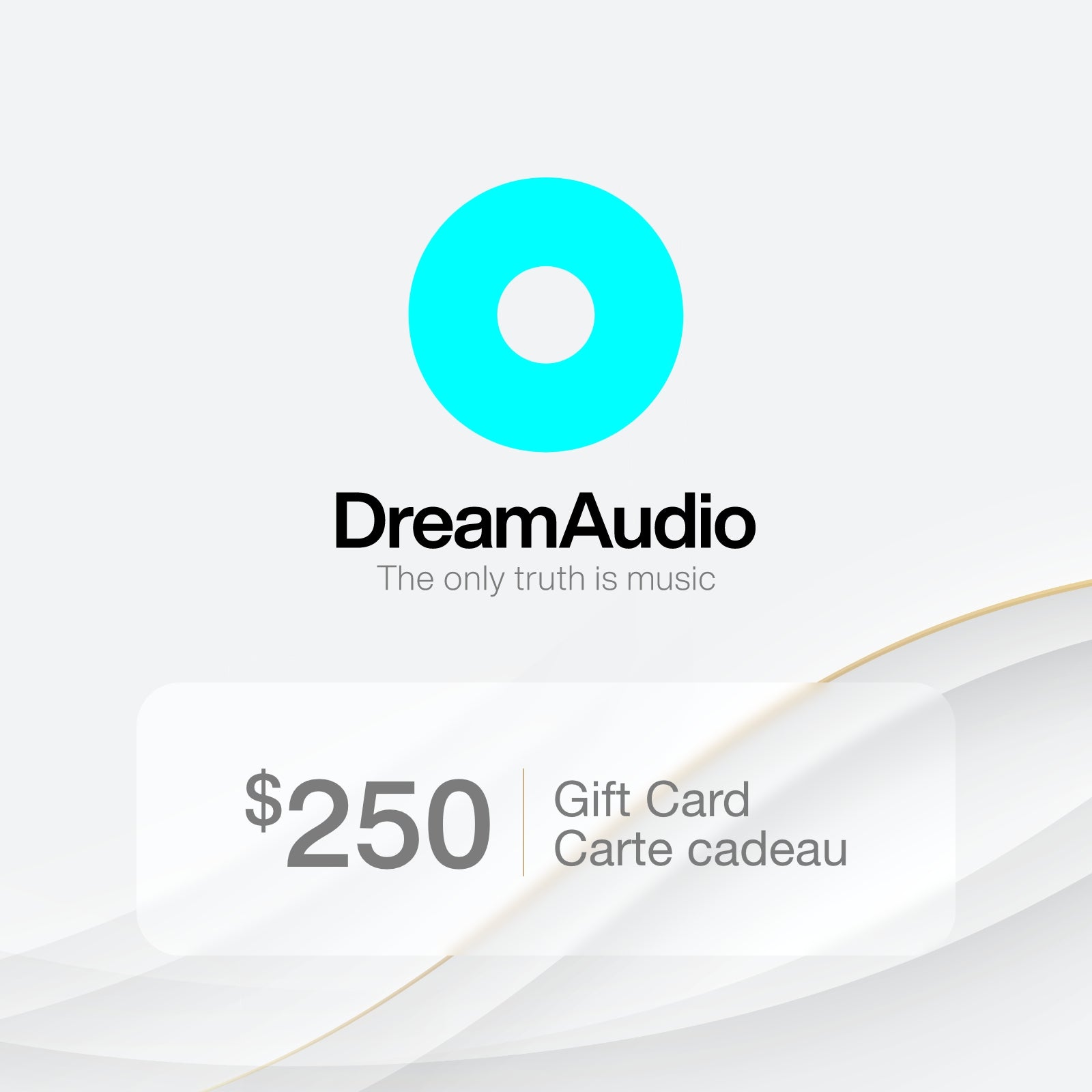 gift card 250 bright side gold dreamaudio