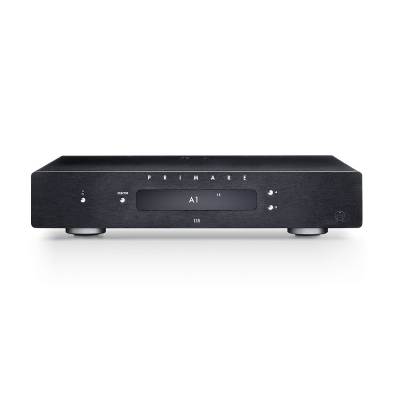 i15 integrated stereo amplifier primare front black