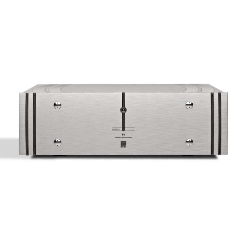 p1 dual mono power amplifier atc front silver