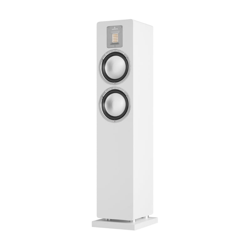 qr 3 floorstanding speakers audiovector iso white silk