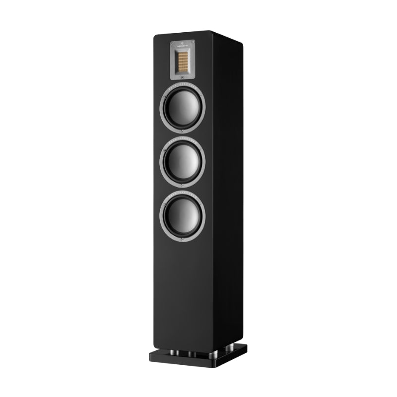 qr 5 floorstanding speakers audiovector iso black piano